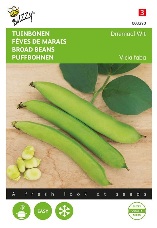 Buzzy® Tuinbonen Driemaal Wit