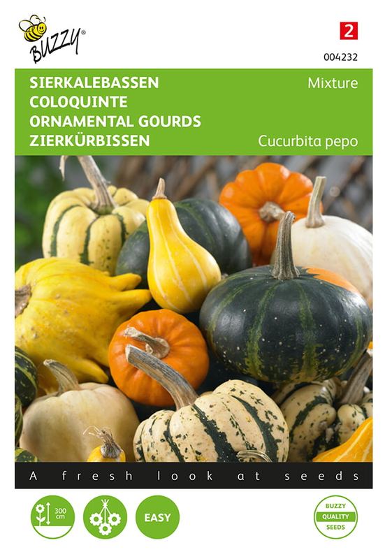 Buzzy® Cucurbita, Sierkalebas klein- en groot gemengd