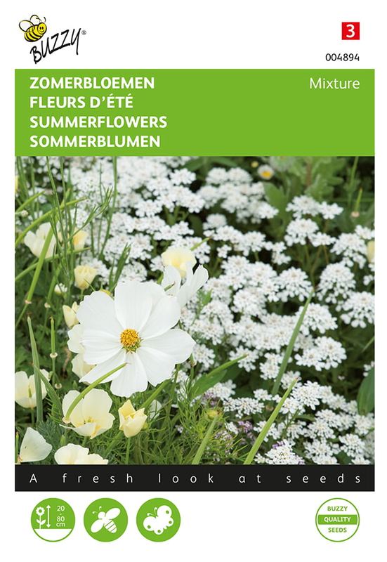 Buzzy® Zomerbloemen Witte Tinten