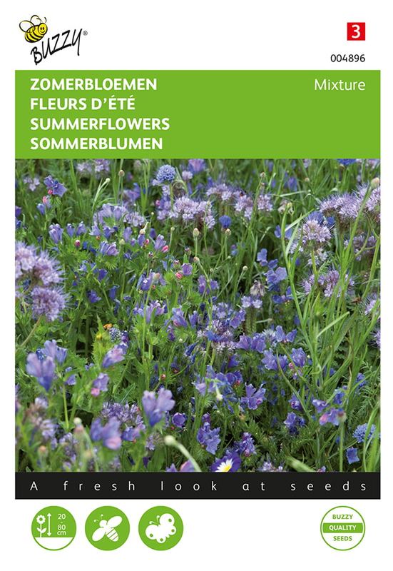 Buzzy® Zomerbloemen Blauwe Tinten
