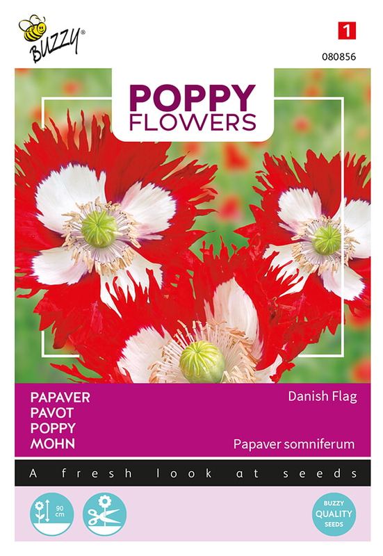 Buzzy® Poppies of the world, Papaver Deense Vlag