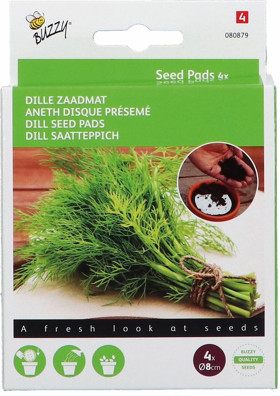 Buzzy® Seedpads Dille 4xØ8cm
