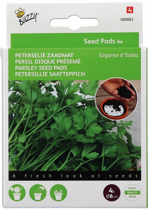 Buzzy® Seedpads Peterselie Gigante d'Italia 4xØ8cm