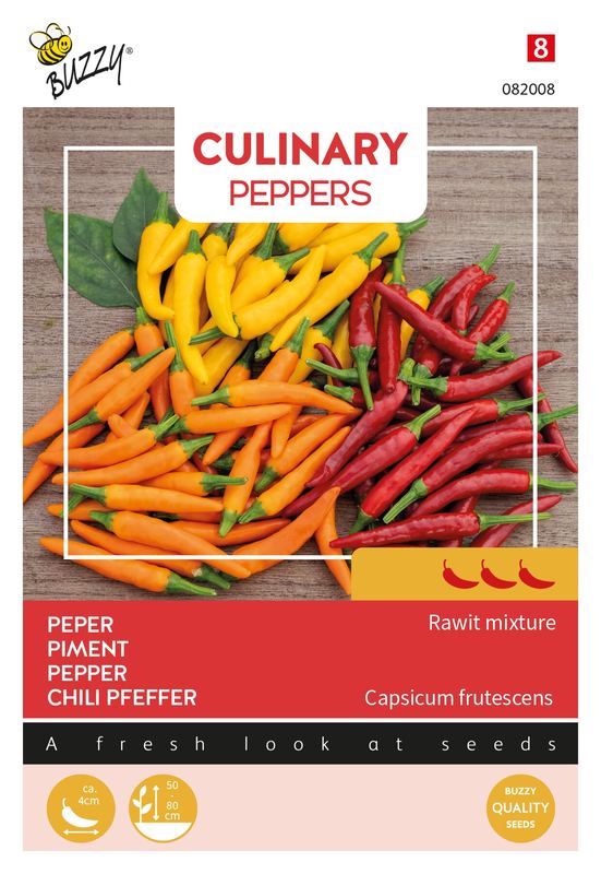 Buzzy® Culinary Peppers Rawit mix (geel, rood, oranje)