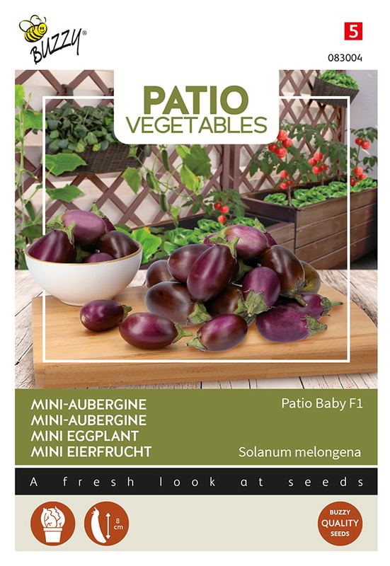 Buzzy® Patio Veggies, Aubergine Patio Baby F1