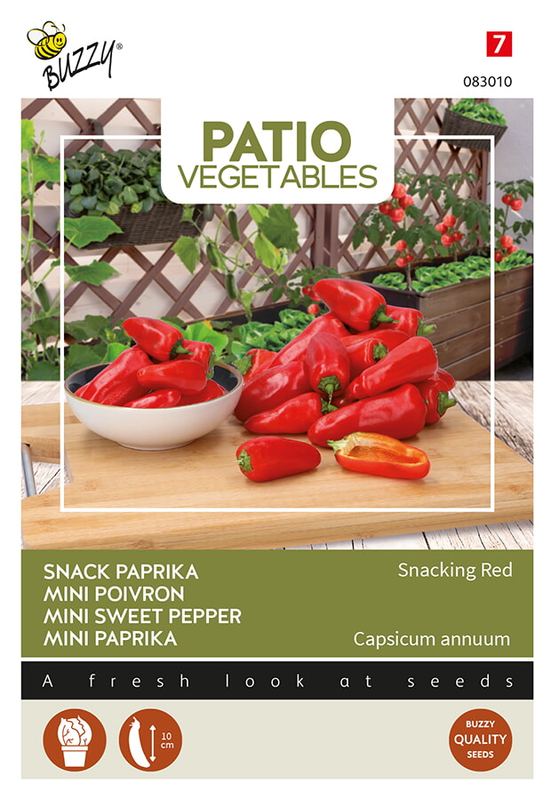 Buzzy® Patio Veggies, Poivron Snacking Red