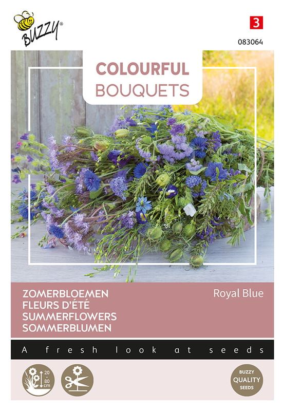 Colorful Bouquets, Royal Blue (Blauwe tinten)