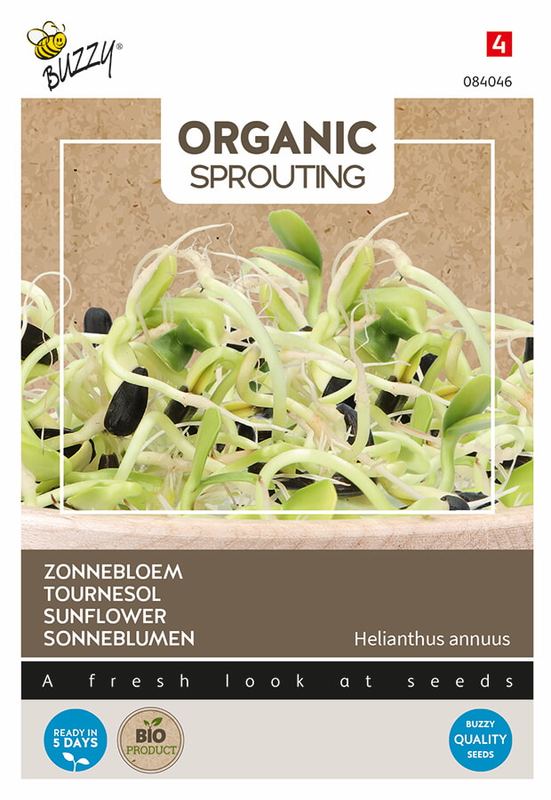 Buzzy® Organic Sprouting Zonnebloemkers (BIO)