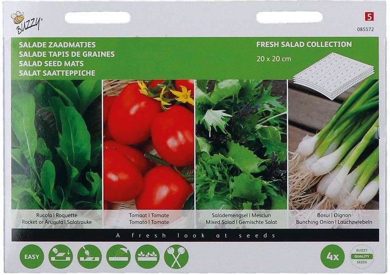 Buzzy® Zaadmatjes Salade 4 matjes