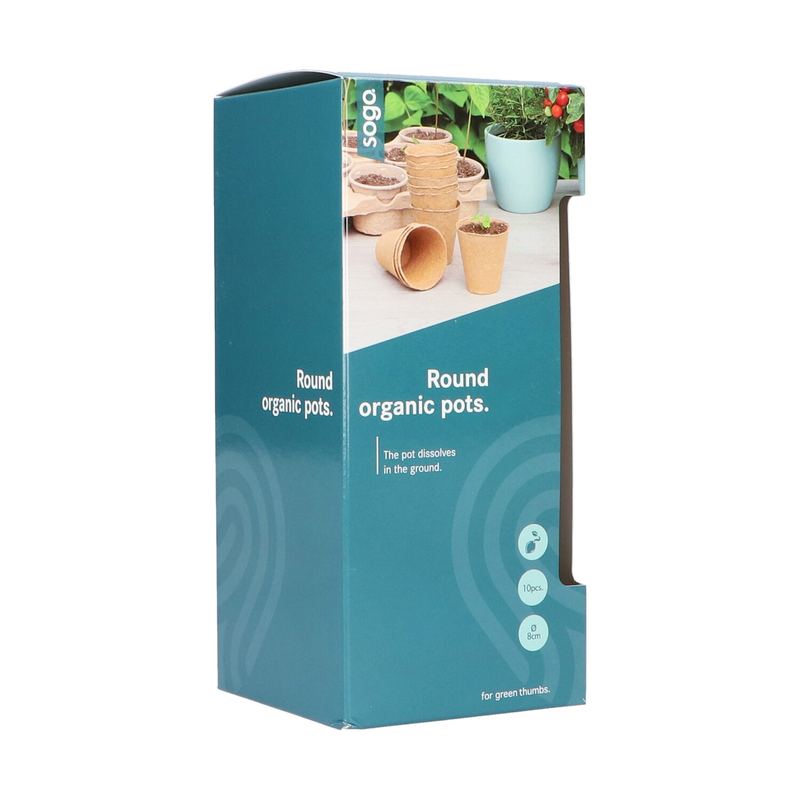 SOGO Biologische pots 8cm rond 10st.