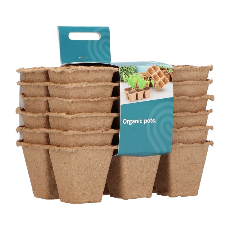 SOGO Biologische pots 4x4cm 6 strips à 6st.