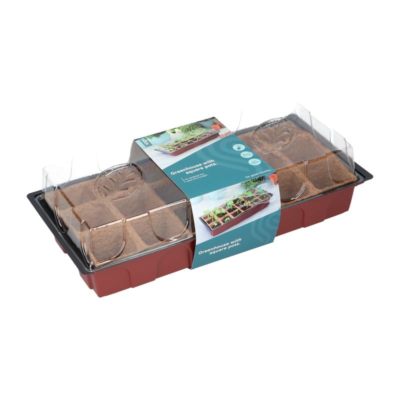 SOGO Kweekkas incl. 18 turfpotjes
