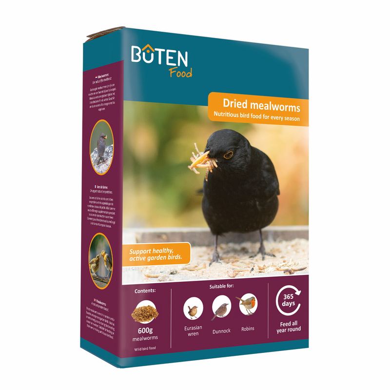 Bûten Food Meelworm grootverp 600g all year round